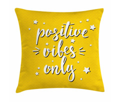 Words Stars Pillow Cover