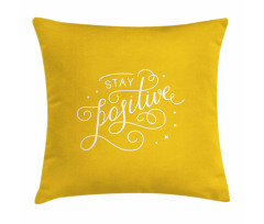 Minimal Phrase Pillow Cover