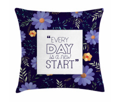 Every Day New Start Pillow Cover