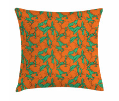 Cartoon Overlap Mandarins Pillow Cover