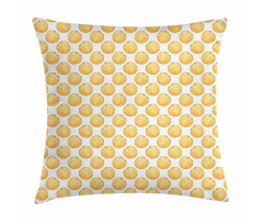 Hand Drawn Citrus Fruits Pillow Cover