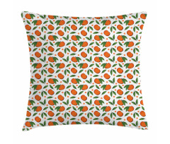 Mandarin and Polka Dots Pillow Cover