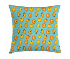 Drawn Mandarins Pillow Cover