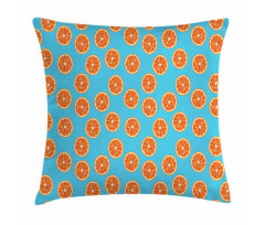 Exotic Citrus Fruit Round Pillow Cover