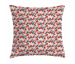 Mandarins on Branches Pillow Cover