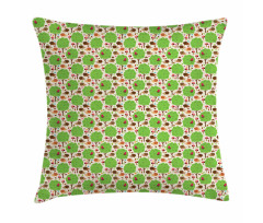 Hedgehogs and Trees Pillow Cover