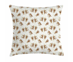 Cheerful Monkeys Pillow Cover