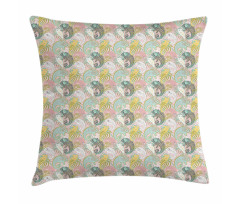 Abstract Chameleons Pillow Cover