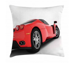 Red Super Sports Car Pillow Cover