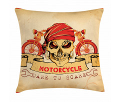 Spooky Racer Motorcycle Pillow Cover