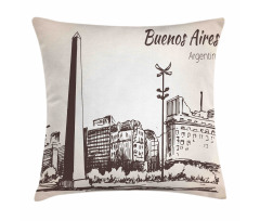 Buenos Aires City Monument Pillow Cover