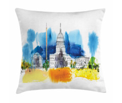 White House Paint Pillow Cover