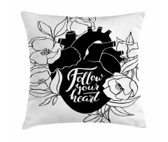 Words on Flourish Organ Pillow Cover