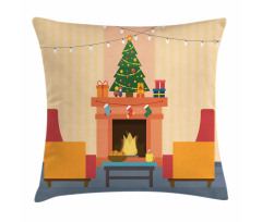 Cartoon Xmas Interior Pillow Cover