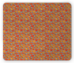 Golden Berry Pattern Mouse Pad