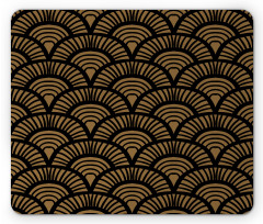 Retro Art Deco Seashells Mouse Pad