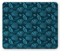 Underwater Sea Shells Art Mouse Pad