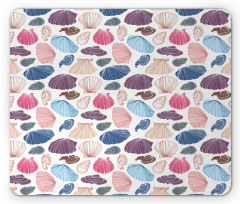 Hand Drawn Colorful Shells Mouse Pad