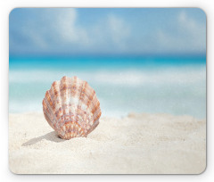 Sandy Exotic Beach Shell Mouse Pad