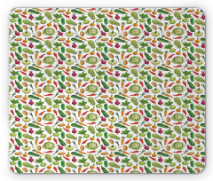 Detailed Colored Foods Mouse Pad