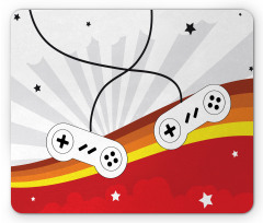 70's Gamepads Retro Games Mouse Pad