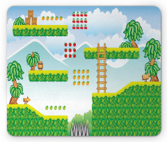 Exotic Tile Game Platform Mouse Pad