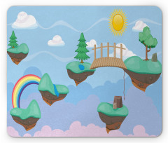 Flying Islands Game Platform Mouse Pad