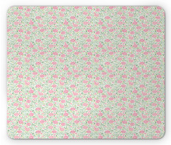 Roses Leaves Mouse Pad