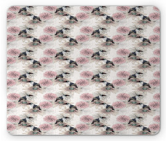 Vintage Toucan and Flowers Mouse Pad