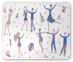 People Winter Performing Mouse Pad