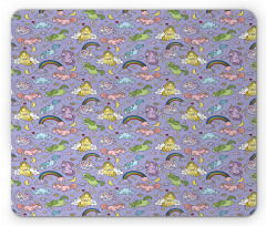 Unicorns Flying in Sky Mouse Pad