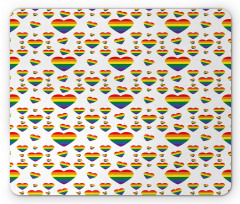 LGBT Hearts Love is Love Mouse Pad