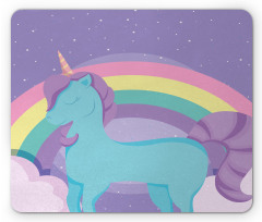 Nursery Rainbow Pony Art Mouse Pad