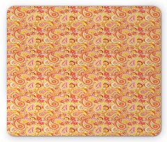 Buta Folk Motifs Floral Mouse Pad