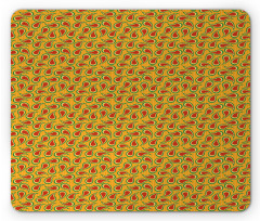 Abstract Oriental Art Motif Mouse Pad