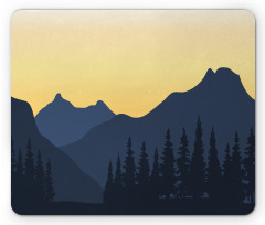 Mountainous Landscape Scene Mouse Pad