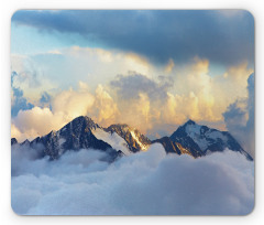 Snowy and Cloudy Peak Mouse Pad