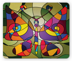 Abstract Butterfly Art Mouse Pad