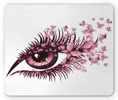 Fairy Woman Eyelashes Mouse Pad