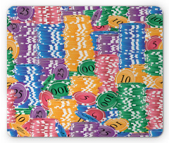 Casino Chips Luck Mouse Pad