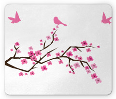 Japanese Cherry Blossoms Art Mouse Pad