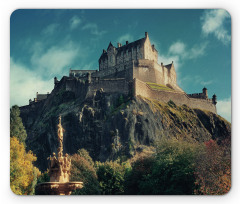 Famous Castle on Rocks Mouse Pad