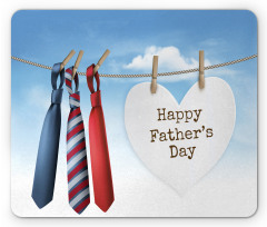 Ties Hanging on Rope Mouse Pad