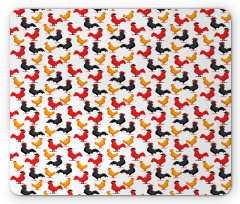 Farm Animal Bird Pattern Mouse Pad