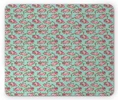 Classical Pastel Tone Floral Mouse Pad