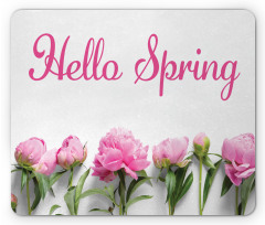 Spring Welcoming Floral Photo Mouse Pad