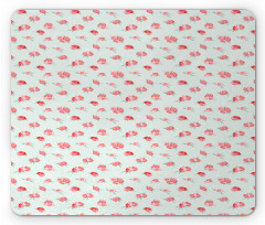 Soft Tones Watercolor Flower Mouse Pad