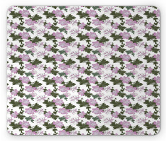 Violet Tones Flowers Blossom Mouse Pad