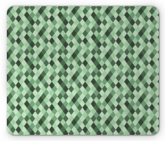 Green Hues Argyle Mouse Pad