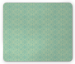 Modernized Antique Damask Mouse Pad